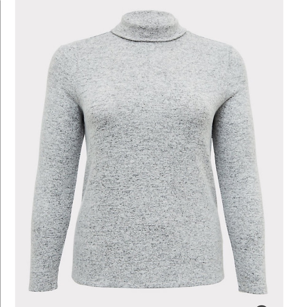 *TORRID* super soft grey turtleneck - Picture 5 of 6
